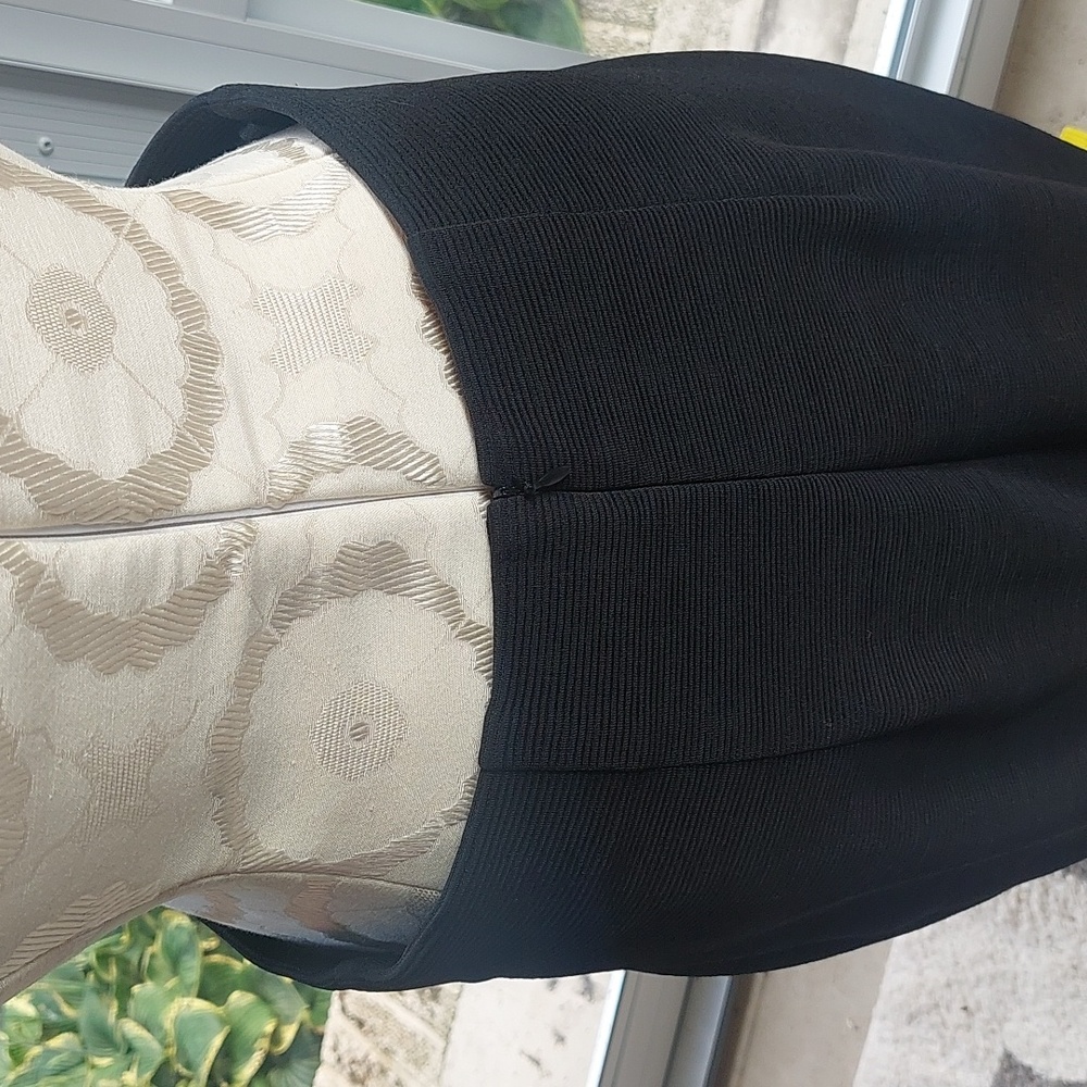 Cache Leopard & black skirt & jacket two-piece suit union made vintage size Med - Picture 9 of 16